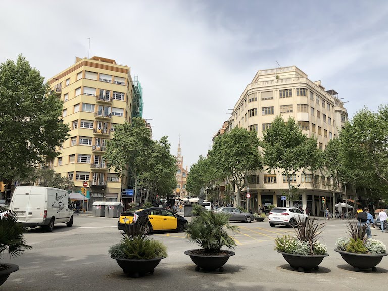 バルセロナの街並み