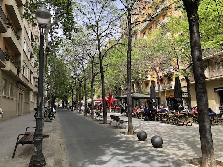 バルセロナの街並み