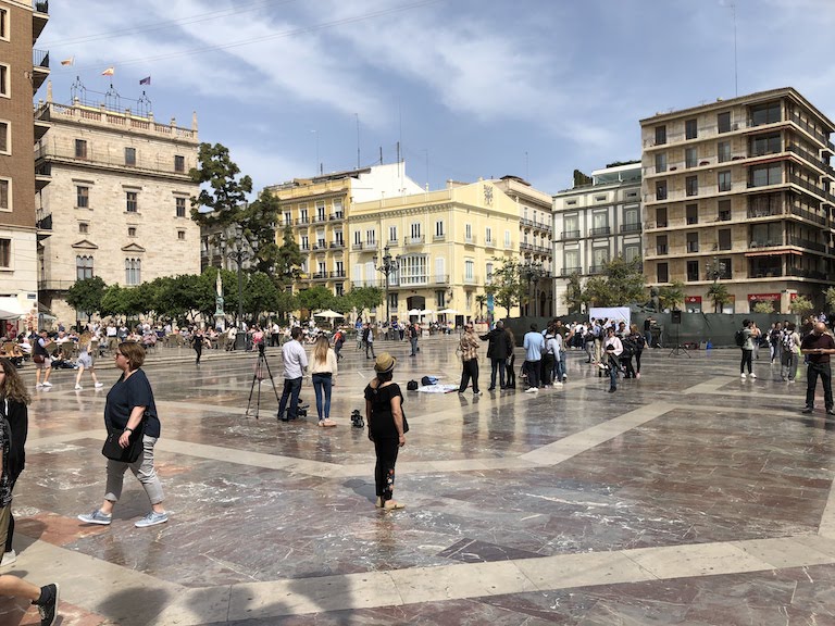 バレンシア旧市街広場