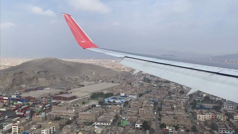 LATAM航空リマ上空