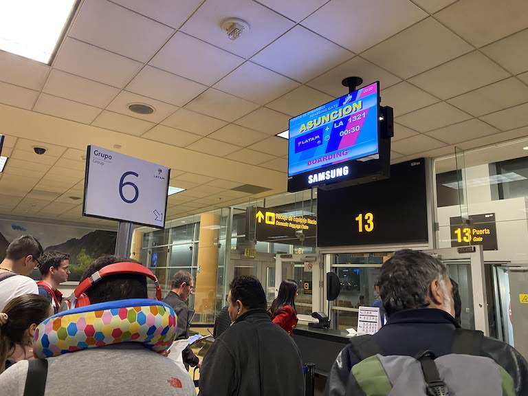 ラタム航空搭乗