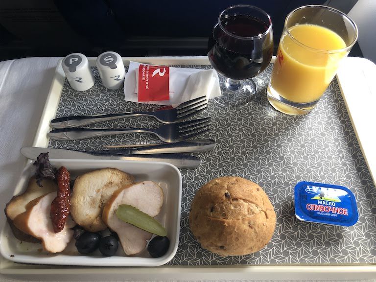 エアロフロートビジネスクラス食事