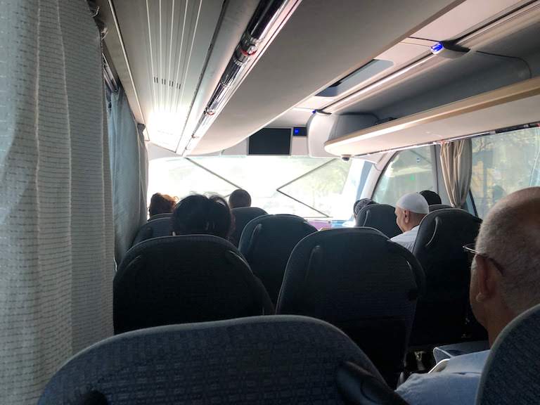 バクー・エアポートエクスプレスバス車内