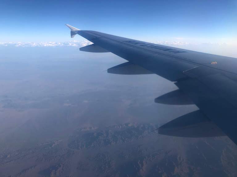 エアチャイナ カザフスタン上空