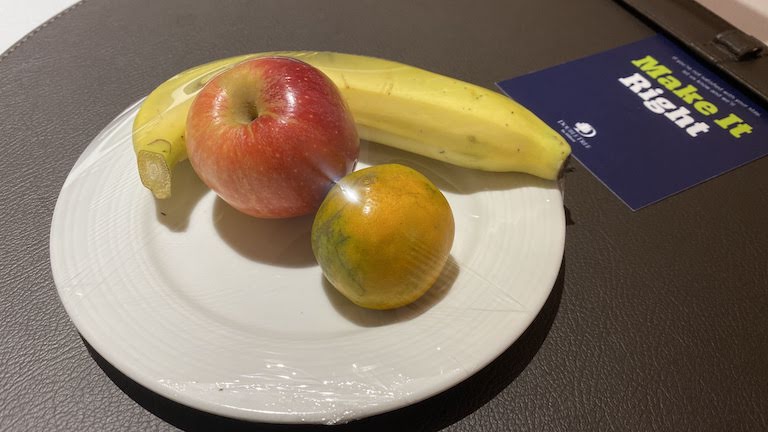 ダブルツリーバンコクプロエンチット ウェルカムフルーツ