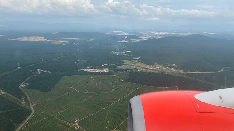 クアラルンプール上空