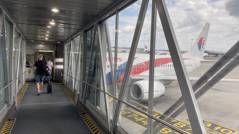 マレーシア航空　搭乗