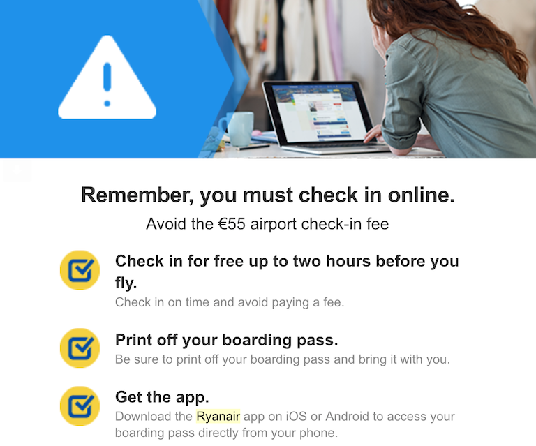 ライアンエアー 事前チェックイン