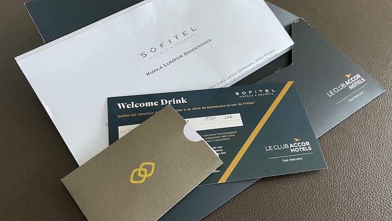 ソフィテルKL　ウェルカムドリンクチケット