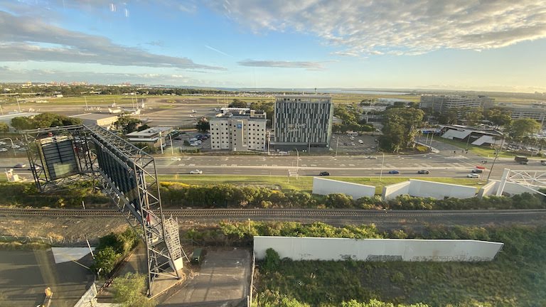 シタディーン シドニー 空港側の景色