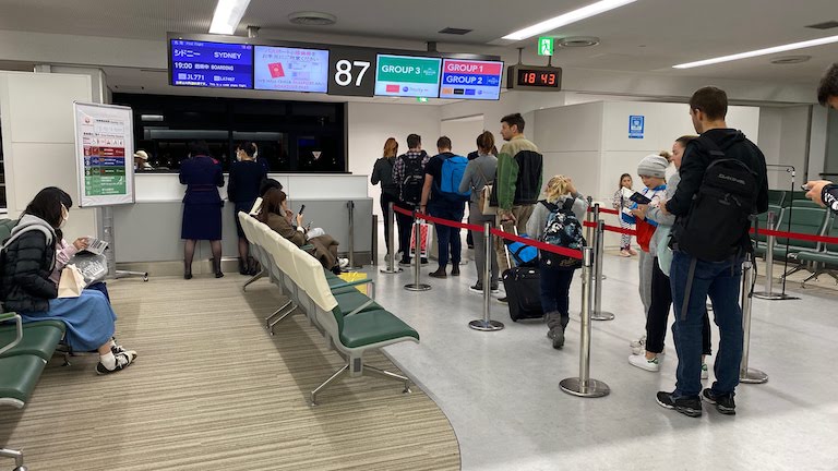 JAL国際線プレミアムエコノミー 搭乗ゲート