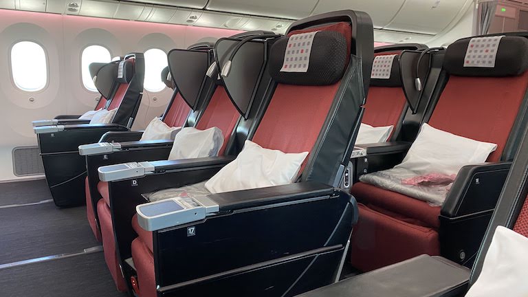 JAL国際線プレミアムエコノミー シート