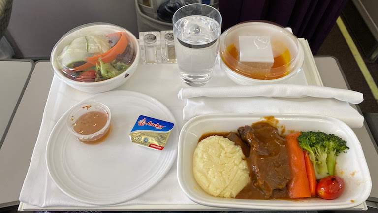 マレーシア航空 ビジネスクラス 機内食