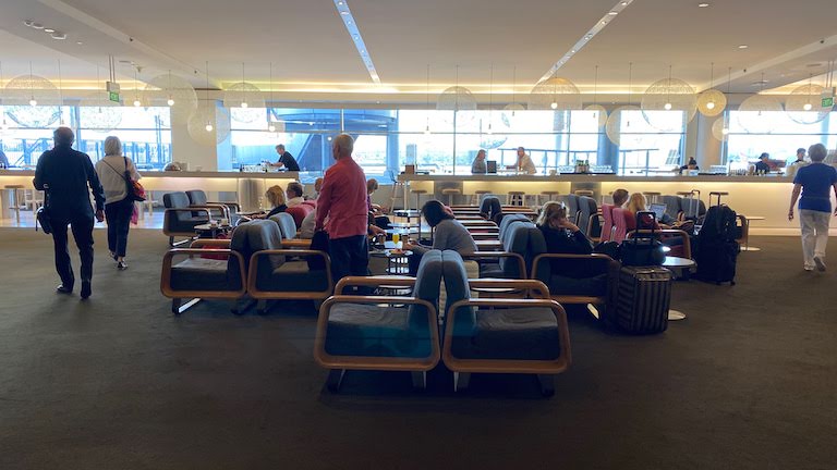 カンタス航空ビジネスラウンジ 内部